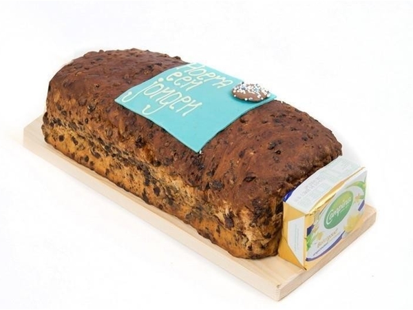 Kleine geboorte krentenwegge blauw/rose